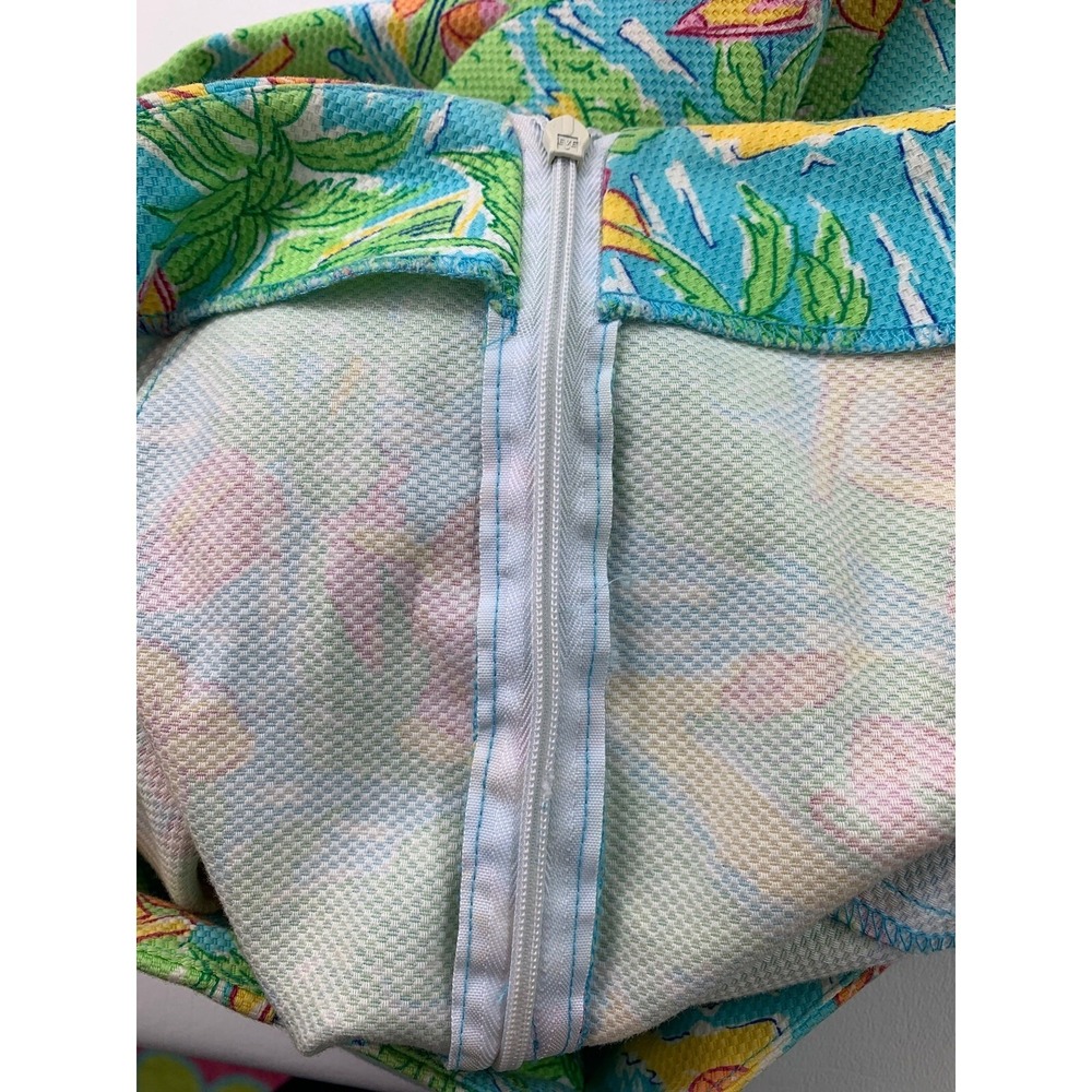 Boston Proper Womens Size 6‎ Hawaiian Floral Crop Stretch Vacation Pants - Picture 9 of 12